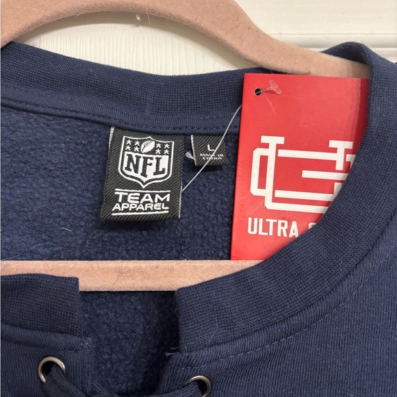 Ultra Game NFL Womens Long Sleeve Fleece Lace Up Sweatshirt - Picture 6 of 7